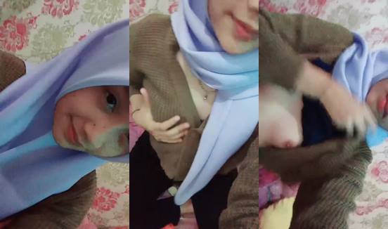 Bokeb tocil jilbab cantik spill susu pink esempeh