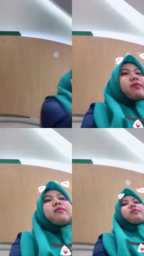 Tante Hijab Hijau Lagi Kerja di Kantor Izin Ke Toilet Buat Colmek Hot Banget